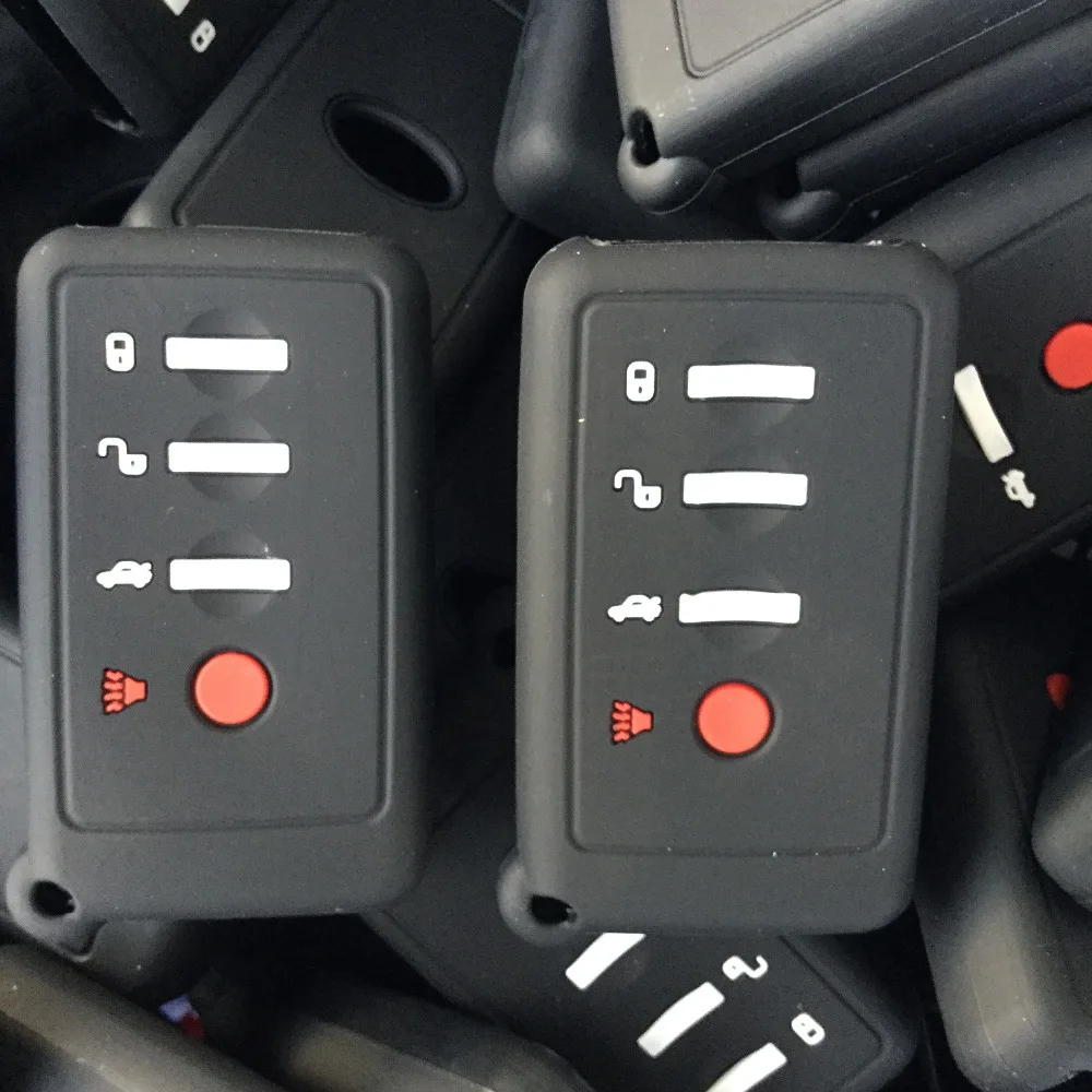 Nøglefri FOB Tilbehør Til Bilen Key Case 4-Knappen Smart Remote Silicium Beskytte For Subaru Outback Legacy-Kortholderen