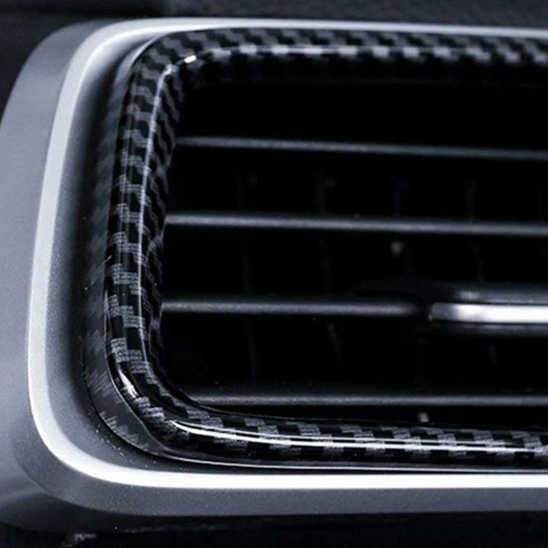 3PCS ABS Carbon Fiber Interior Air Condition Vent Outlet Dække Rammen Dækker Trim Tilbehør til Honda Accord 2018-2020