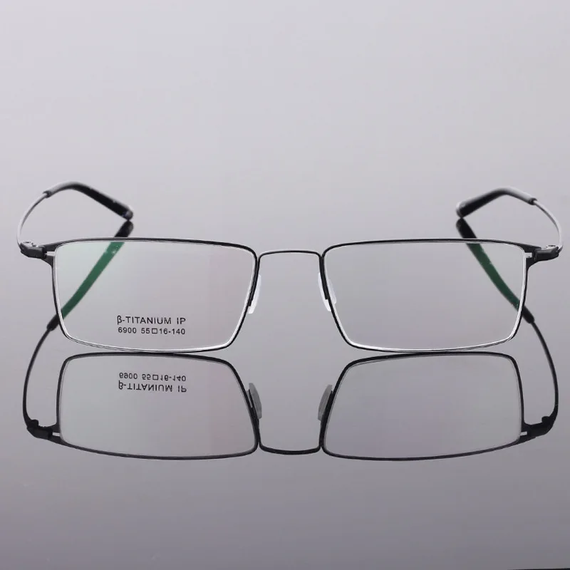 Ren Titanium Ramme Briller Mænd Business Stil Fuld Rim Brillerne Nærsynethed Briller Nye Ankomst Rektangulære Briller