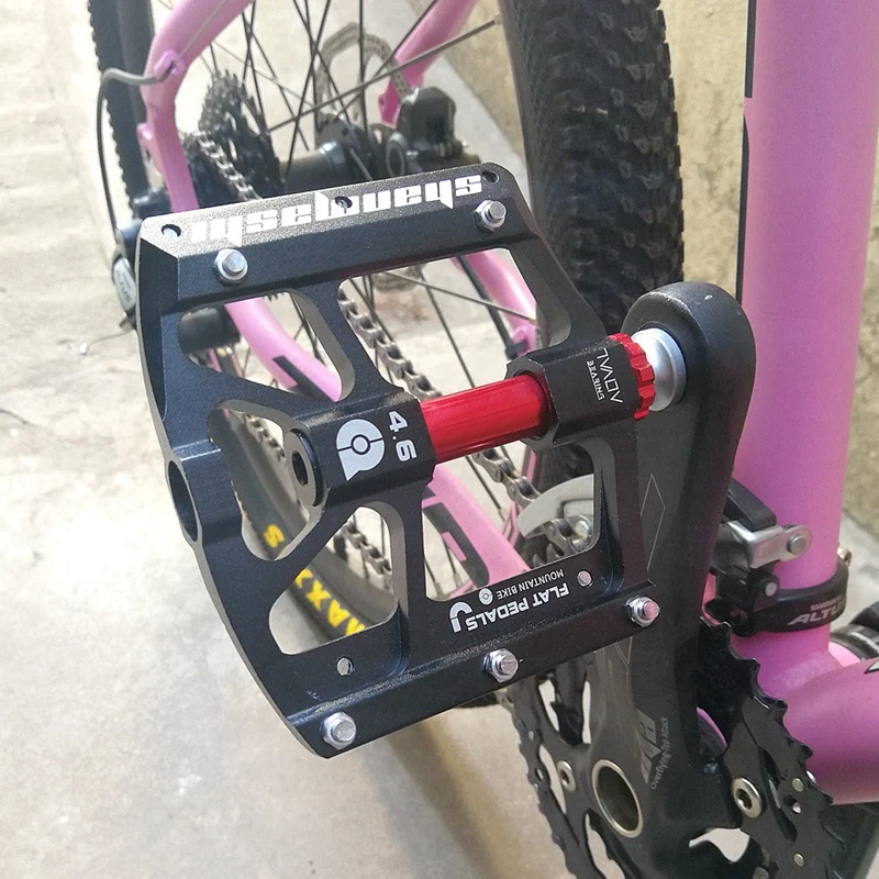 Shanmashi Non-Slip Bike Pedal Ultra-Lys Cykel Platform Flade Pedaler til Vej-og Mountain BMX, MTB Cykel