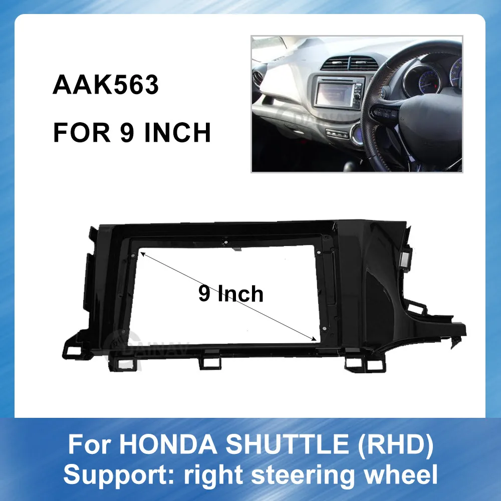 9 tommer 2din Bil Radio Mms-fascia For Honda Ret Peptid TRANSPORT Stereo Panel Dash Installations-CD DVD-GPS-ramme
