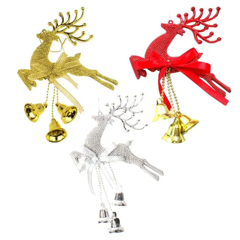 Glædelig Jul Dekorationer Sølv Guld Xmas Kugler Chital Juletræ Ornament Rensdyr Part Indretning Hængende