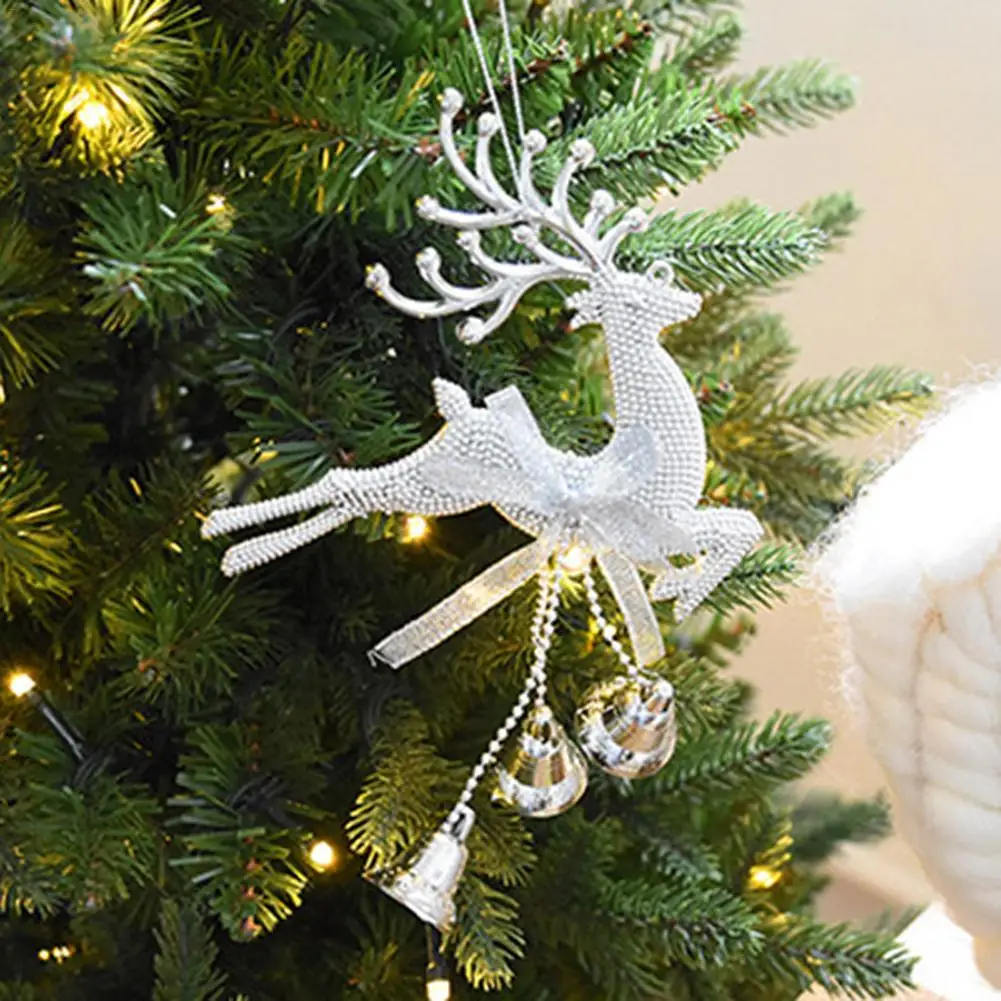 Glædelig Jul Dekorationer Sølv Guld Xmas Kugler Chital Juletræ Ornament Rensdyr Part Indretning Hængende
