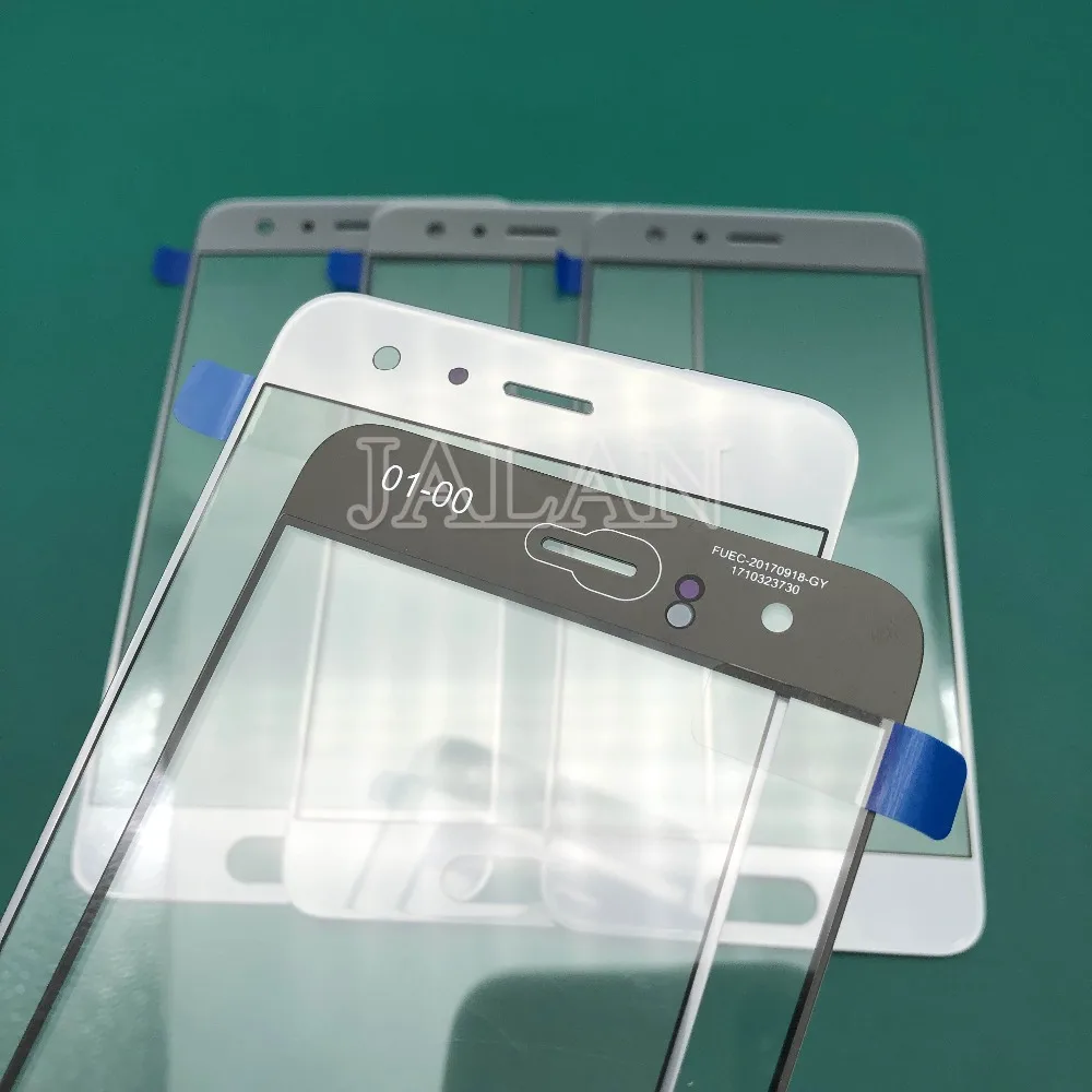 5pcs Til Huawei Honor 9 Oprindelige Front, Ydre Glas Panel Med Oca Film Erstatning For Mobiltelefon Reparation Renovere
