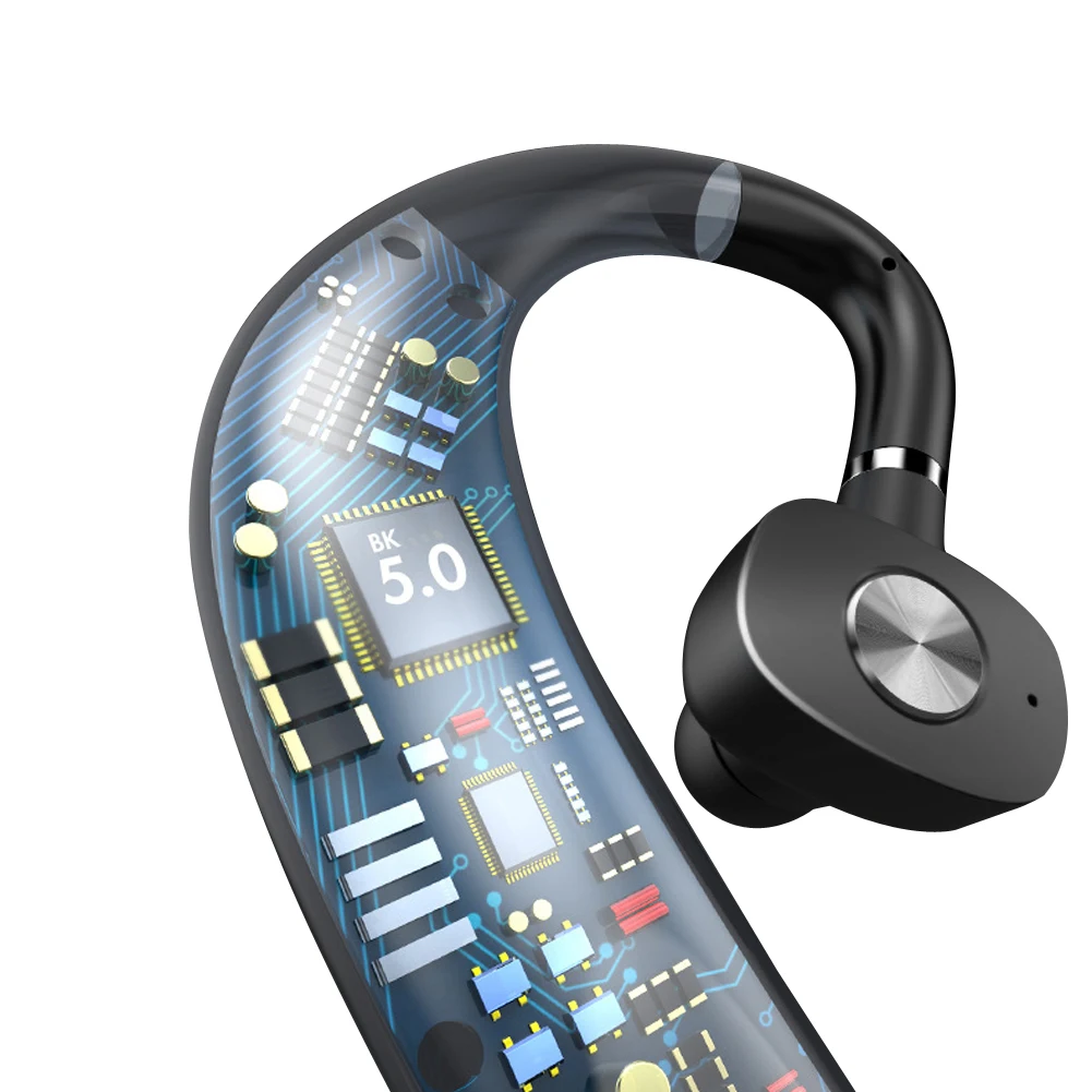 Enkelt Øretelefon 180° Rotation Intelligent støjreduktion TWS IPX5 Vandtæt Trådløs Ear Hook-Headsets