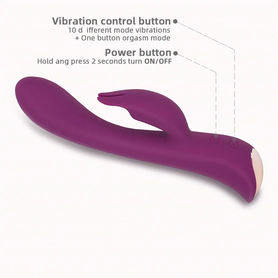 Silicone Klitoris Stimulator 10 Speed Vibrerende Kanin G Spot Vibrator Sex Værktøjer for Kvinder Dildoer Sex Shop Masturbator Anal Toy
