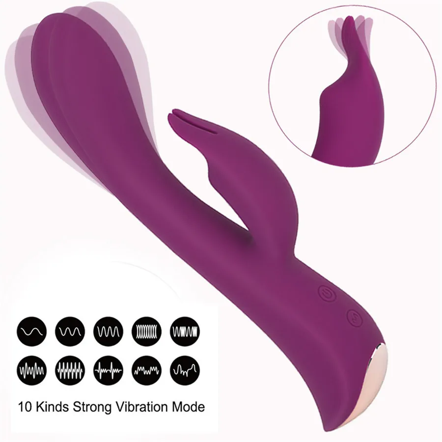 Silicone Klitoris Stimulator 10 Speed Vibrerende Kanin G Spot Vibrator Sex Værktøjer for Kvinder Dildoer Sex Shop Masturbator Anal Toy