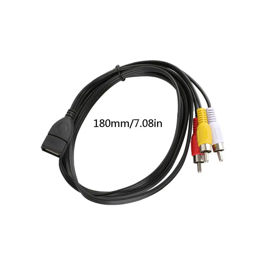 5ft USB-EN Kvindelig Stik til 3RCA hanstik Video A/V-Camcorder Adapter Kabel Ledning