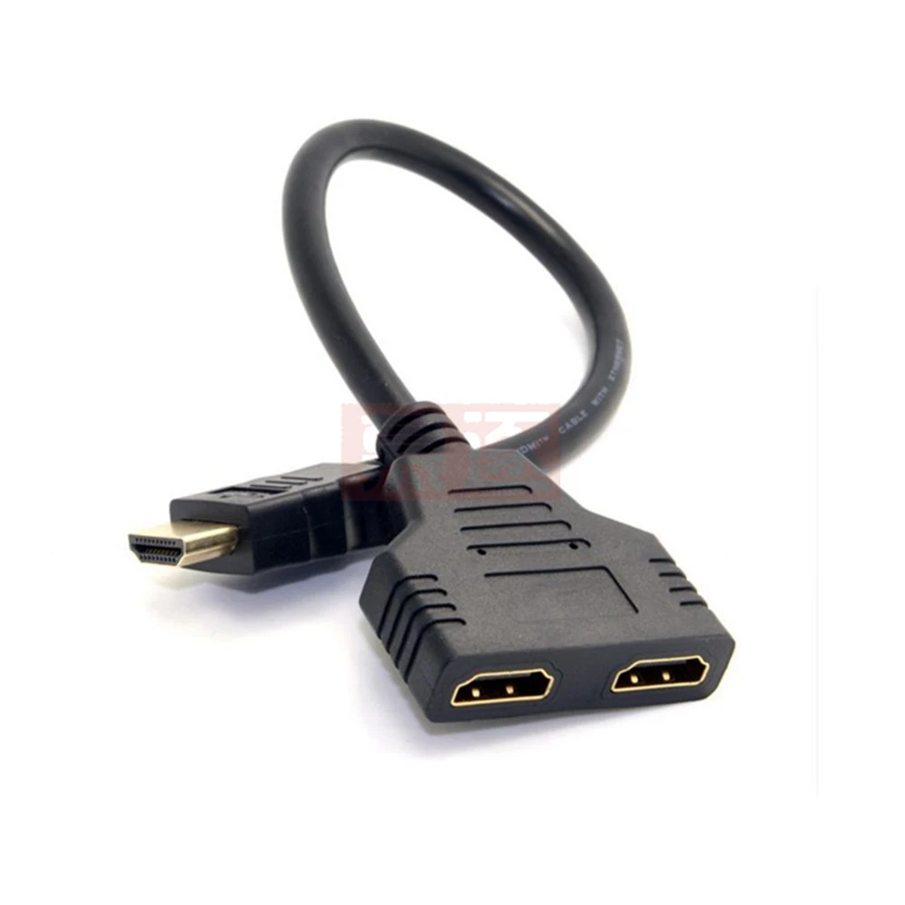 Nye Ankomst Kabel HDMI Splitter Kabel 1 Mand Til Dobbelt HDMI 2 Kvindelige Y Splitter Adapter, HDMI HD LED-LCD-TV-30cm