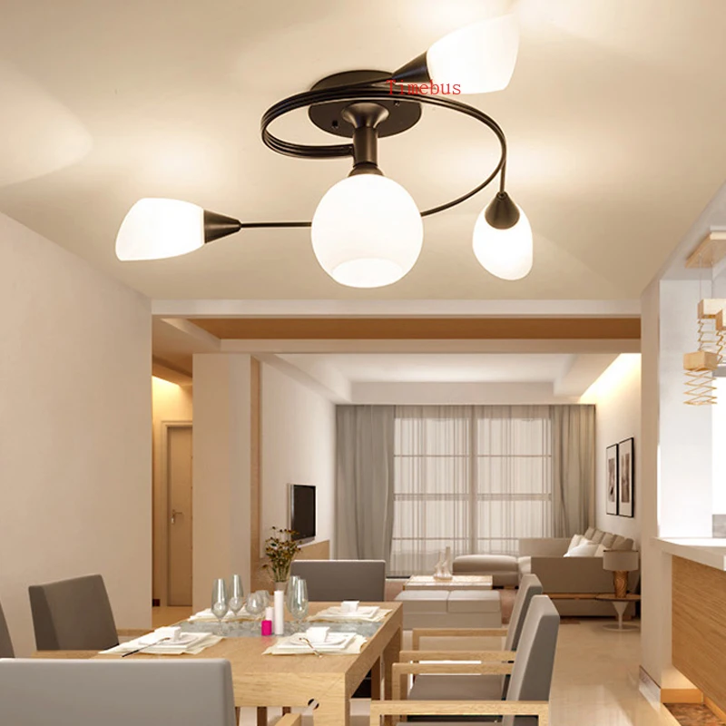 Krystal loftslampe moderne stue lampe børn værelses led-lys restaurant loft lys, moderne krystal belysning