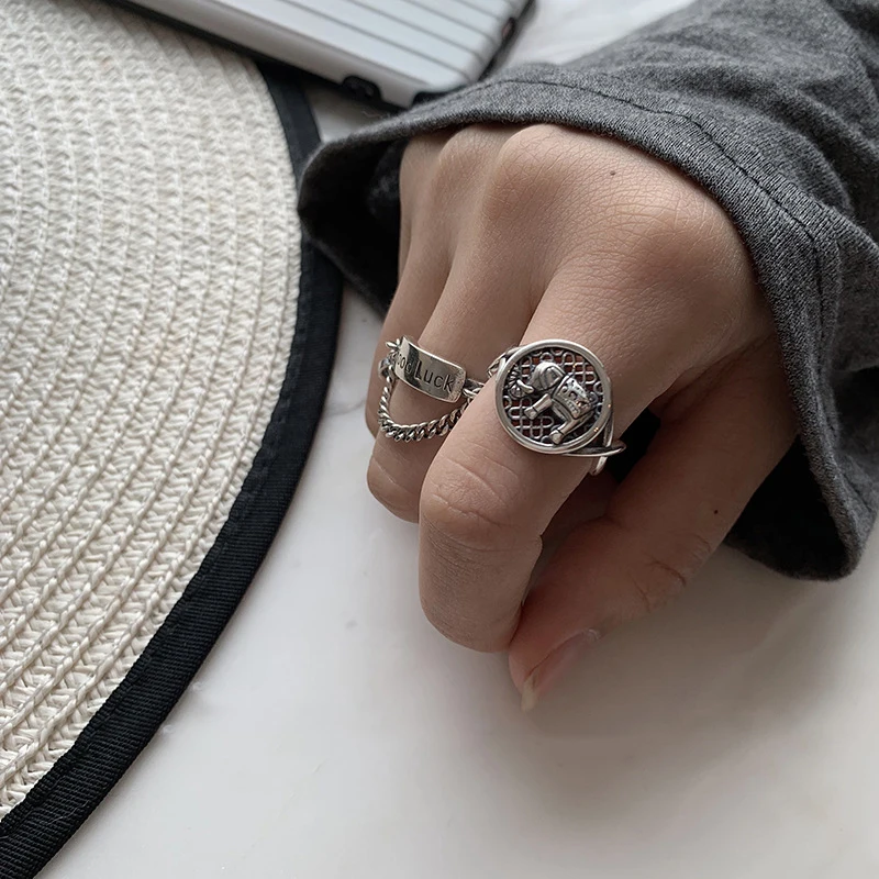 Cool, Elegante Ring Kvinder Mode Smykker Kreative Dyr Justerbar Finger Ringe Piger Og Lykke Smykker