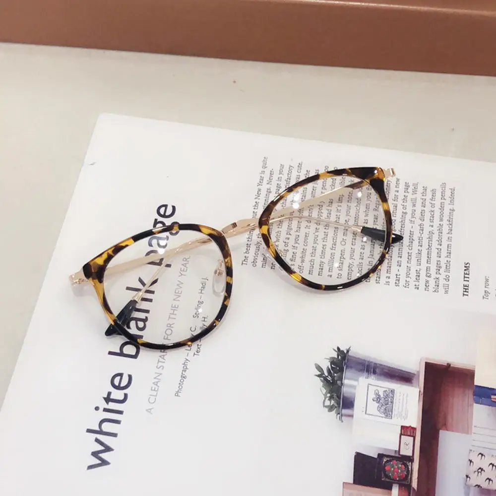 2021 Tendenser Overdimensionerede Briller Rammer Kvinder Mænd Anti Blåt Lys, Computer-Briller Vintage Klare Optiske Briller Nærsynethed Ramme