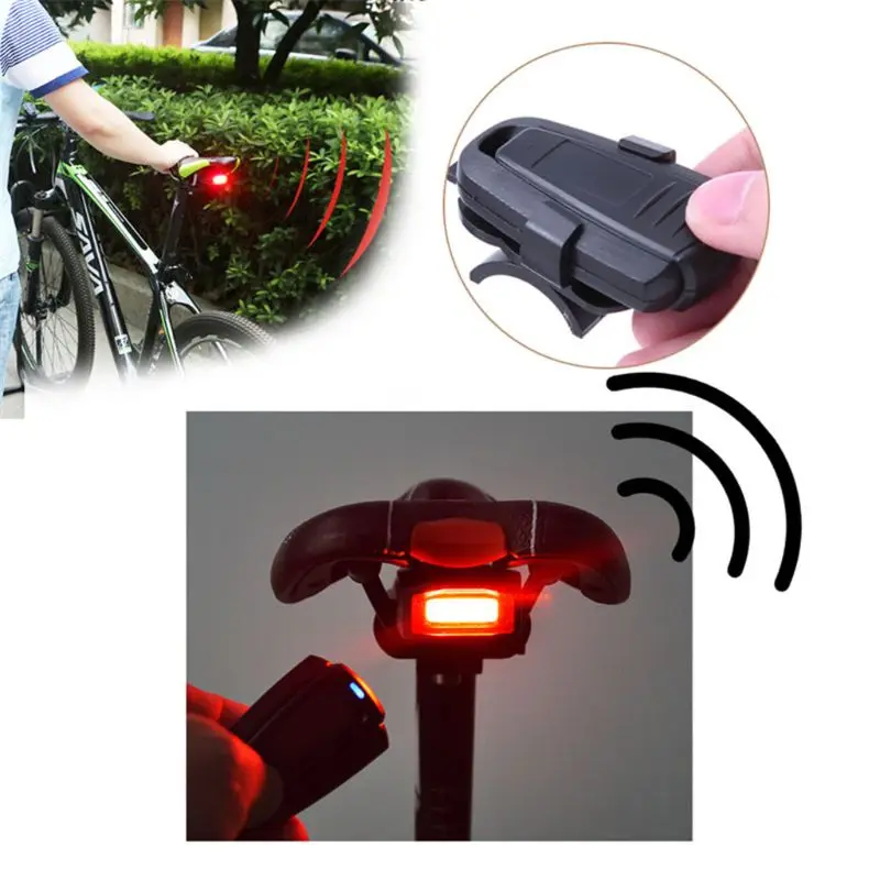 Cykel baglygte USB-Opladning Trådløs Fjernbetjening baglygten Cykel Finder Lanterne Horn, Sirene Advarsel Anti-tyveri Alarm