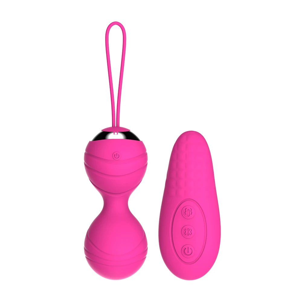 Sex Shop Sex Produkt Trådløse Fjernbetjening Vandtæt Vibrerende Æg Dobbelt Motor Vaginal Kegel bolde
