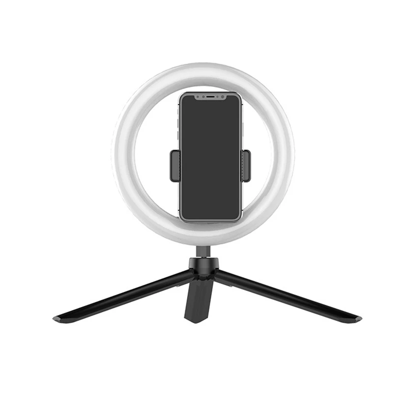 Ring Lys 20cm / 8 Tommer LED Selfie Lampe Fotografering Ring Lampe med Stativ for Selfie Video Youtube Live Makeup Live