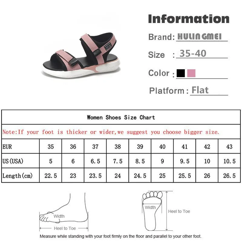 2020 Sommeren Black Sandaler Kvinder Casual Sko Krog-Loop Rom Open-tåede Kile Sandaler Cool Sommer Damer Platform Sko