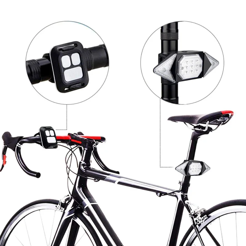USB-Opladning Cykel Lys Multi Belysning Tilstande Flash Hale Bag Bjergene Cykler Lys Sadelpind Genopladelige Cykler Tilbehør
