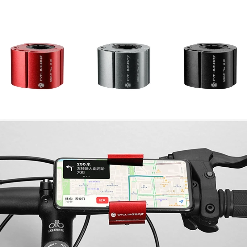 Unbreakable Cykel Telefonen Mount Holder Universal Ring Beslag Motorcykel Mobiltelefon Fast Styret Af Gratis Installere