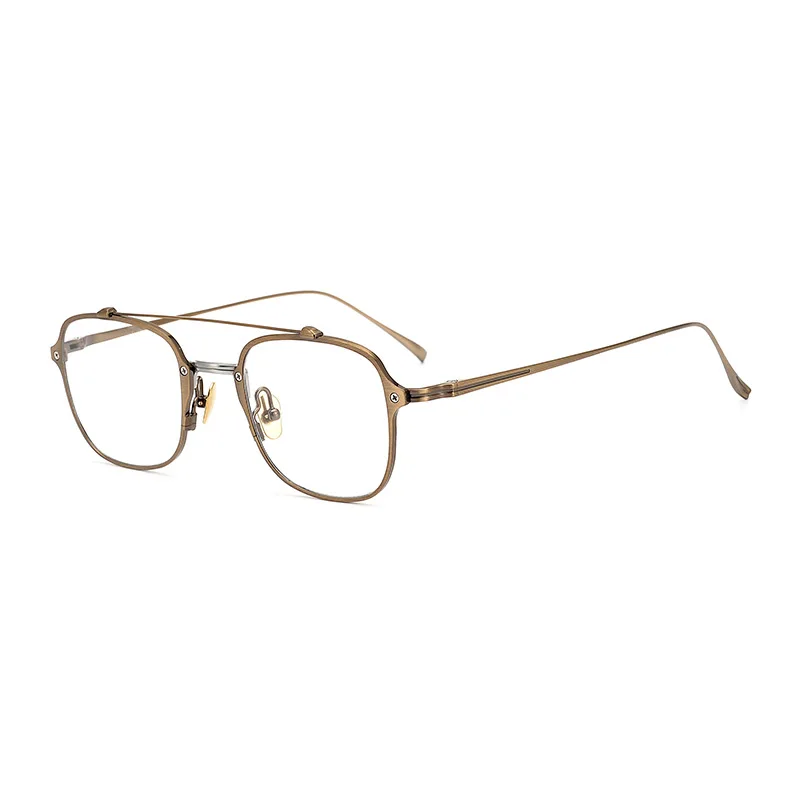 Titanium Pilot Briller Ramme Mænd Kvinder Vintage Firkantede Briller Retro Optiske Briller Rammer Man Klare Briller Oculos Gafas