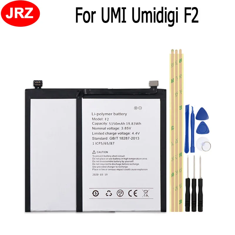 For Umidigi F2 Batteri 5150mAh Mobiltelefon Udskiftning Batteria Batterie For UMI Umidigi F2-Akkumulator-AKKU med Gratis Værktøjer