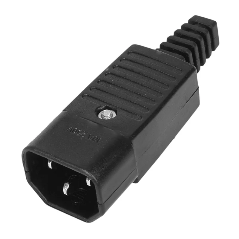 5PCS IEC 320 C14 power adapter kabel plug rewirable stik stik 3Pin Mandlige