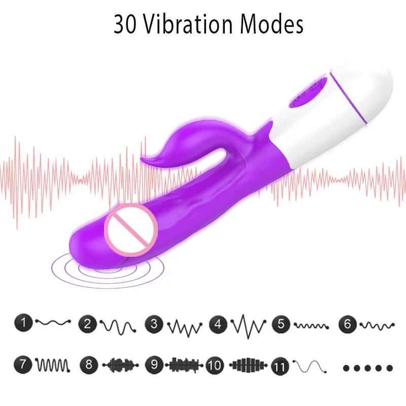 2 Motorer Realistisk Dildo Vibratorer til Kvinder Kanin Wand Vibrator Sex Legetøj til Kvinde Kvinde Onani Klitoris Stimulation