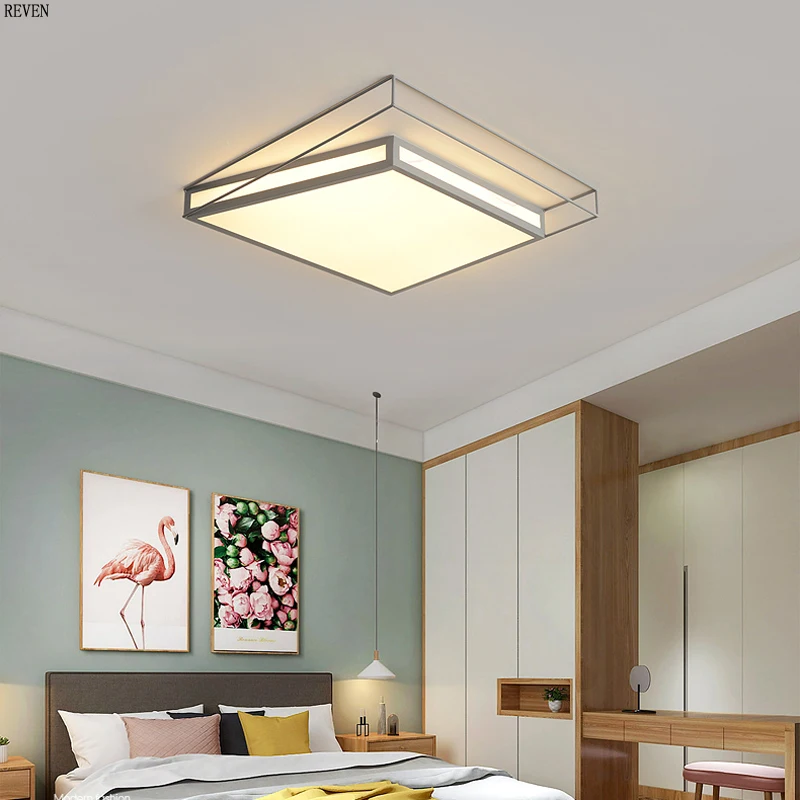 Nordisk LED enkel og moderne kreativ belysning geometriske loft lampe soveværelse, stue, børneværelse loft lampe