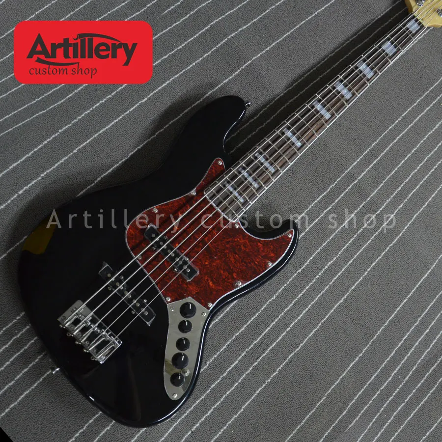 Artilleri factory custom JAZZ BASS marcus miller 5 strings bass guitar med rosewood gribebræt musikinstrument butik