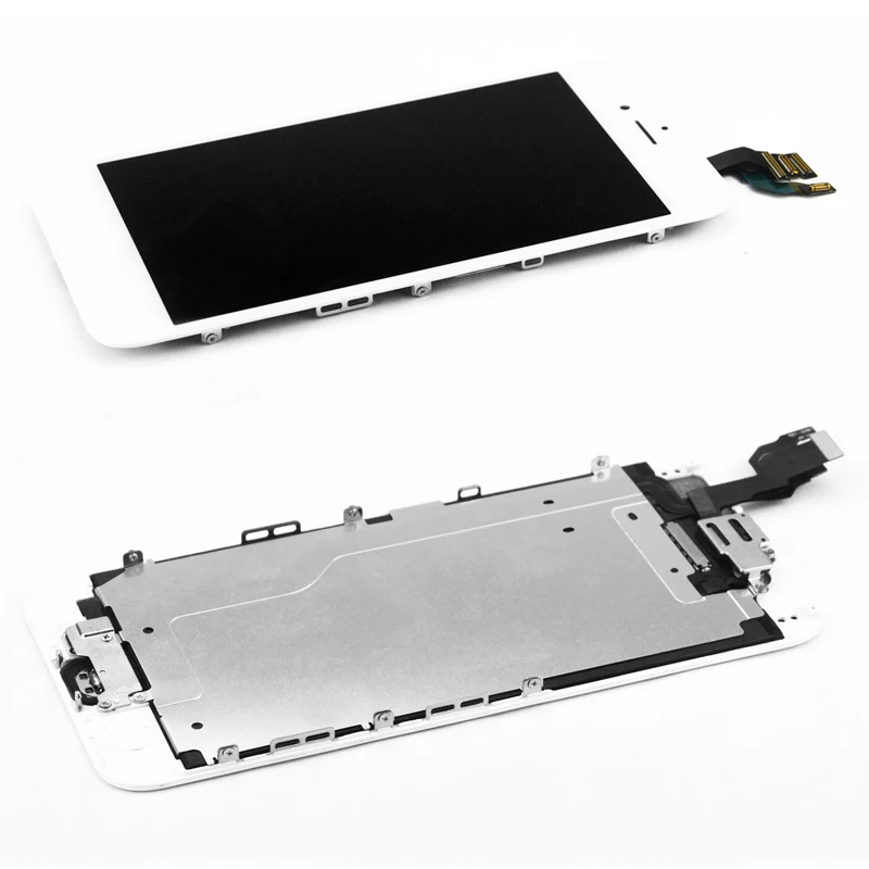 20PCS/Masse Grade AAA-Ingen Døde Pixel Display Til iPhone 6 LCD-Touch Skærm Udskiftning Komplet Sæt Sort & Hvid Front Kamera