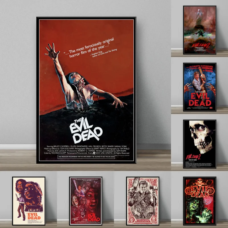 The Evil Dead Klassisk Horror Film Lærred Maleri Plakater Og Udskriver Billeder På Væggen Abstrakte Dekorative Hjem Indretning Quadro