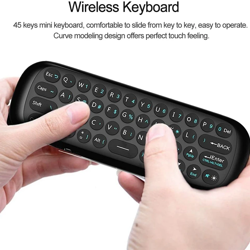 Mini Flyve Air Mouse Wireless Keyboard Mus På 2,4 G Genopladelige Fjernbetjening til Android Bærbar PC, TV-Boks