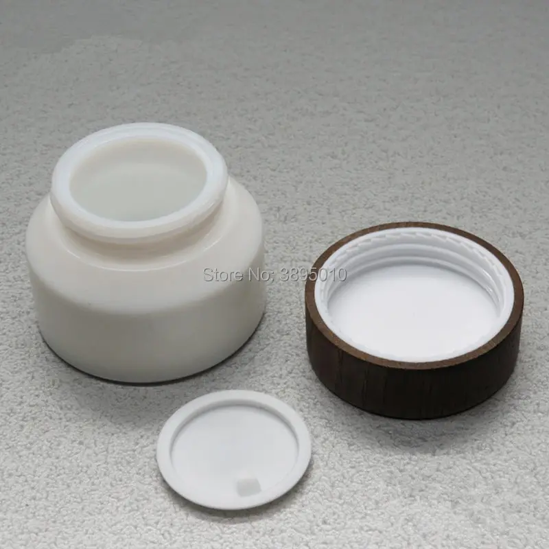15g 50g Tomt, Hvidt Glas Fløde Container, Små Eye Cream Glas Face Cream Glas Flaske,Makeup pot F705