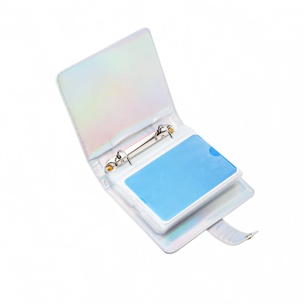 20Slots Mode Nail Stamping Plade Holder Tilfælde Laser Sølv Praktiske Empty Rektangel Plader Arrangør Manicure Søm Stempel Kit