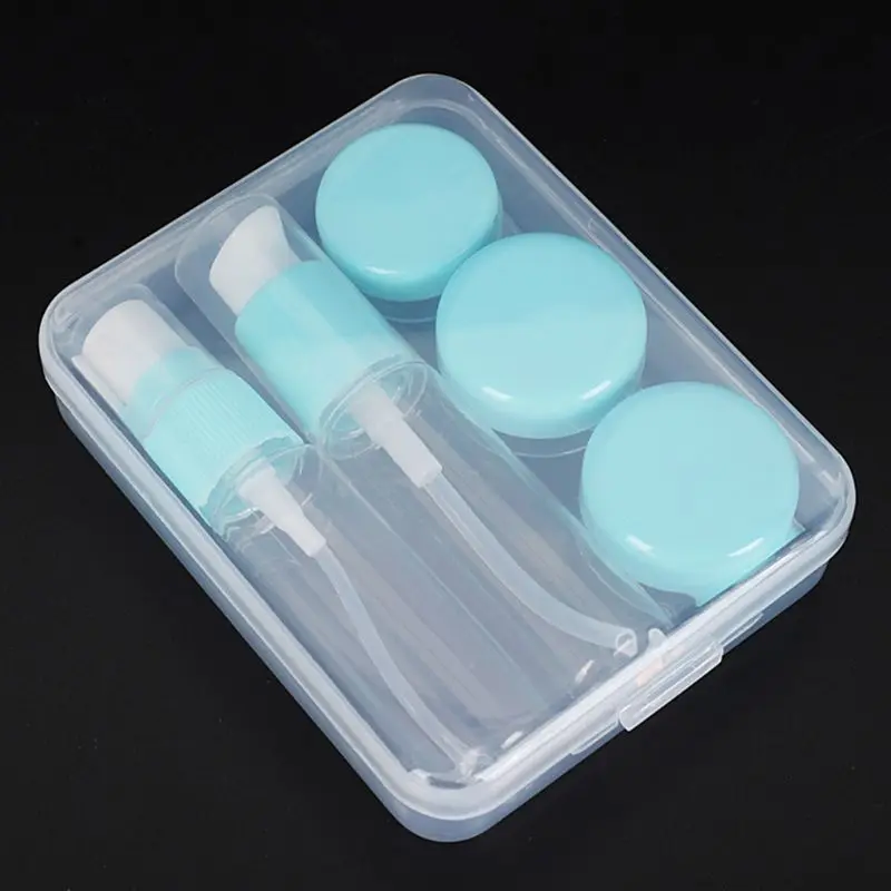 6stk Plast Rejse Flaske-Sæt Tætte Bærbare Kosmetiske Spray Tom Dispenser Gennemsigtig Creme Max Container
