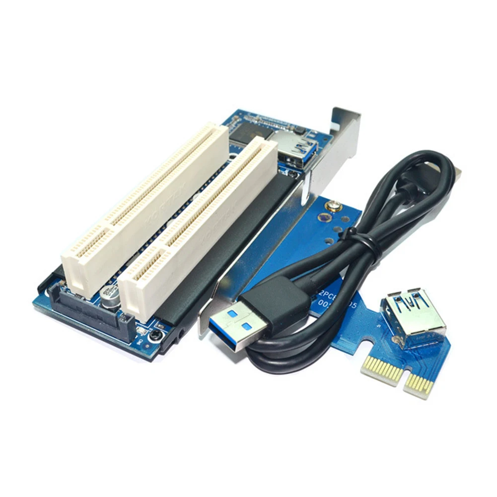 Notebook Smartphone Udvidelse Converter PCI-E Til Dobbelt PCI Riser-Kort PCI Express-Udvidelse Adapter USB-Konverter