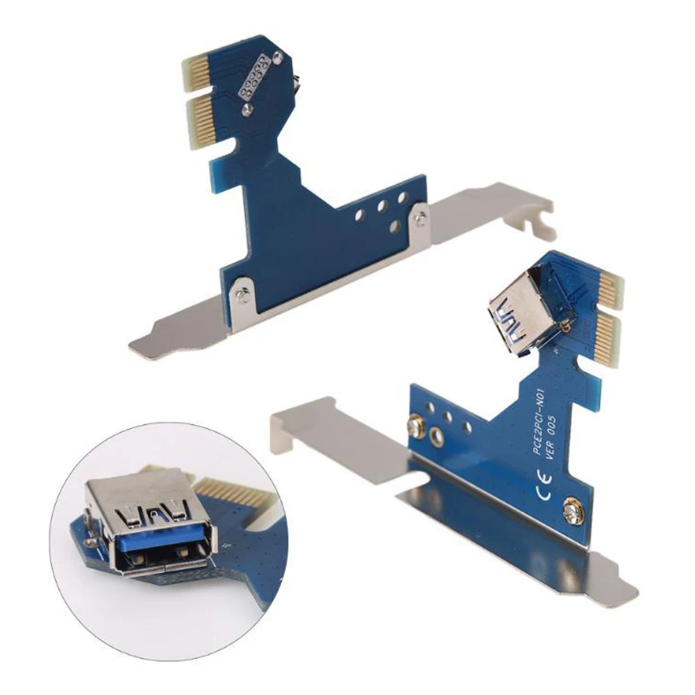Notebook Smartphone Udvidelse Converter PCI-E Til Dobbelt PCI Riser-Kort PCI Express-Udvidelse Adapter USB-Konverter