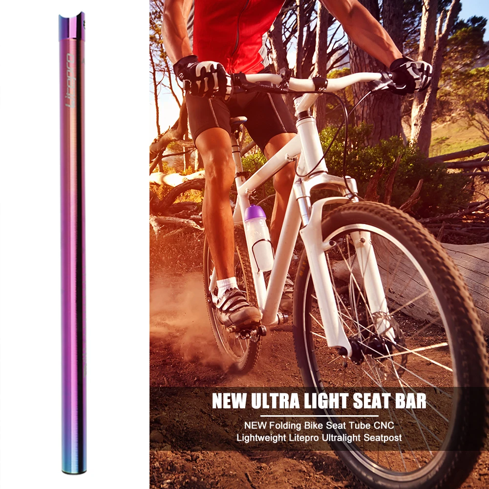 Superlight CNC sadelpinden Cykling Elementer Bærbare Vandtæt til Litepro Dahon Foldecykel Sadelpind Dele til Cykler