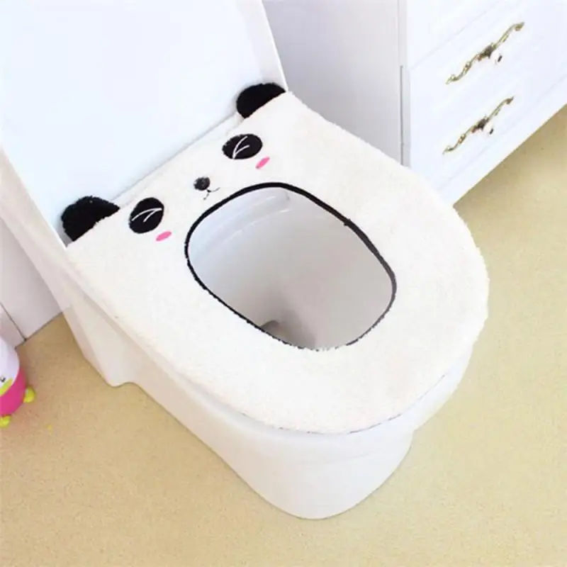 Vinter-to-farve græskar-formet Varmere Komfortable Toilet Sæde Vaskbar Badeværelse Påfyldning Bløde Varmere Måtte Dække Pad Pude