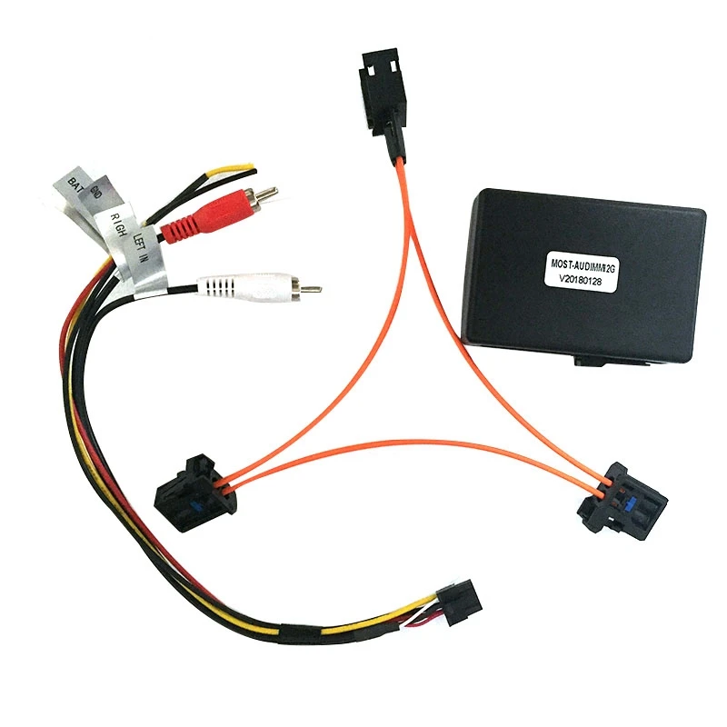 For A6 A7 A8 Q7 05-09 AUX Bil Optisk Fiber Dekoder Boks Forstærker Adapter