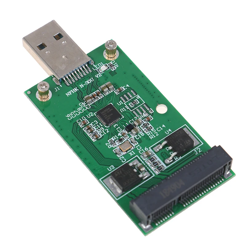 Nye Mini-USB 3.0 PCIE-mSATA Ekstern SSD PCBA Conveter Adapter-Kort