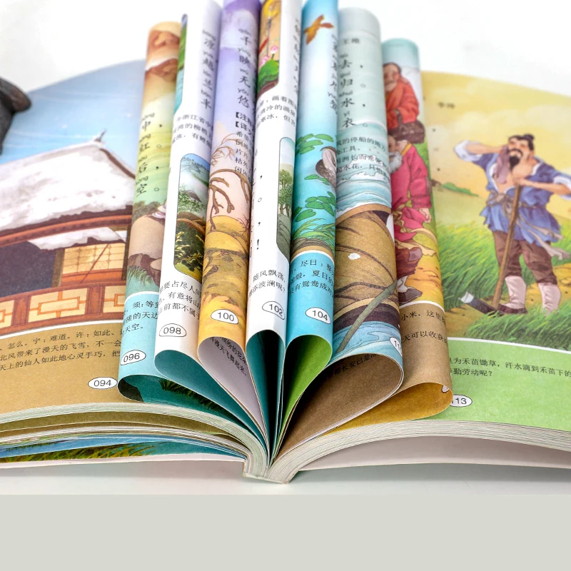 6stk/sæt Barn malebog Berømte Tidlige Uddannelse godnathistorie Phonics Elever Læser Tegning Gamle poesibøger Libros