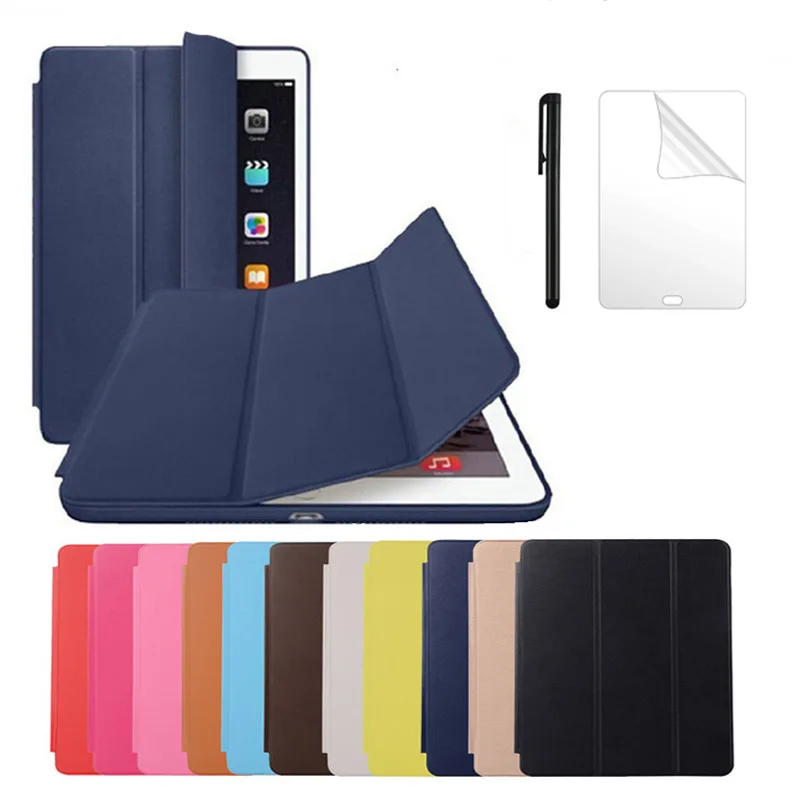 PU Læder Smart Læder taske til iPad Pro 12.9 2018 Premium PU Læder Slanke Stå Cover til iPad Pro 12.9 3rd Gen tilfælde + film