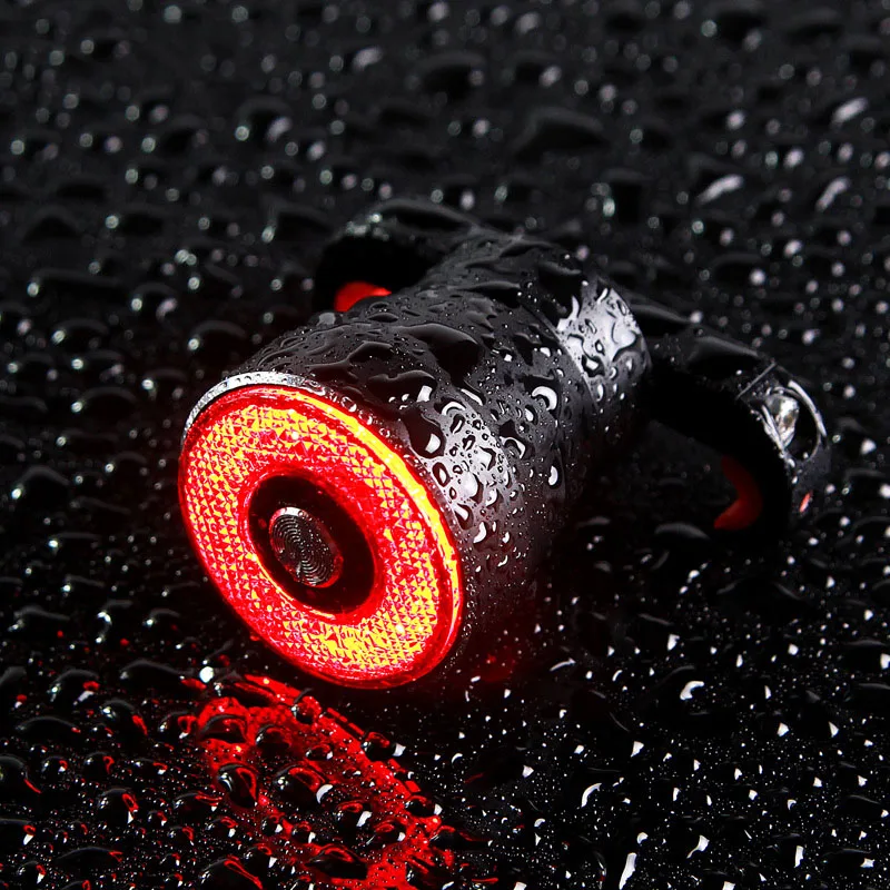 Cykel Smart Brake Hale Lys USB-Opladning LED Lasere Vandtæt Advarsel baglygter BHD2