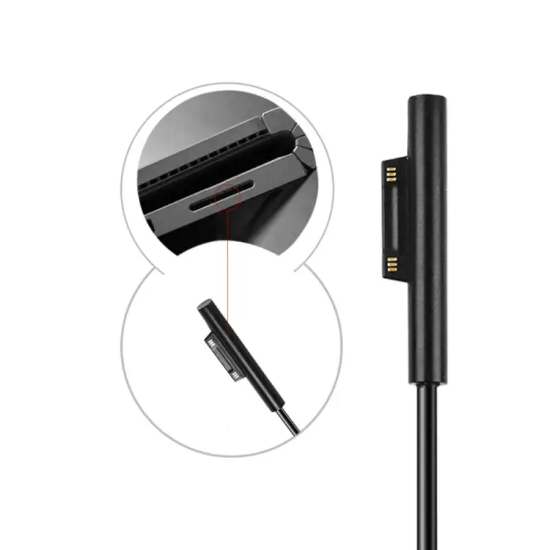 0,2 m USB Type C Strømforsyning Oplader 65W Adapter 15V PD 3A Hurtig Opladning Kabel Ledning Til Microsoft Surface Pro 6 5 4 3 Tablet