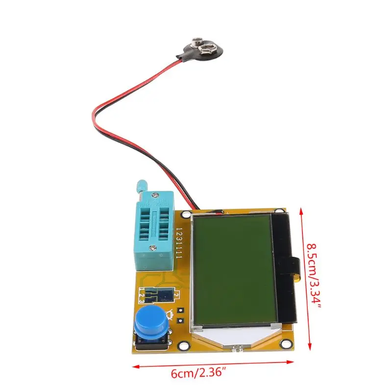 LCR-T4 Mega328 Transistor Tester Diode Kondensator ESR LCR-Meter Tilfælde MOS PNP M0XD