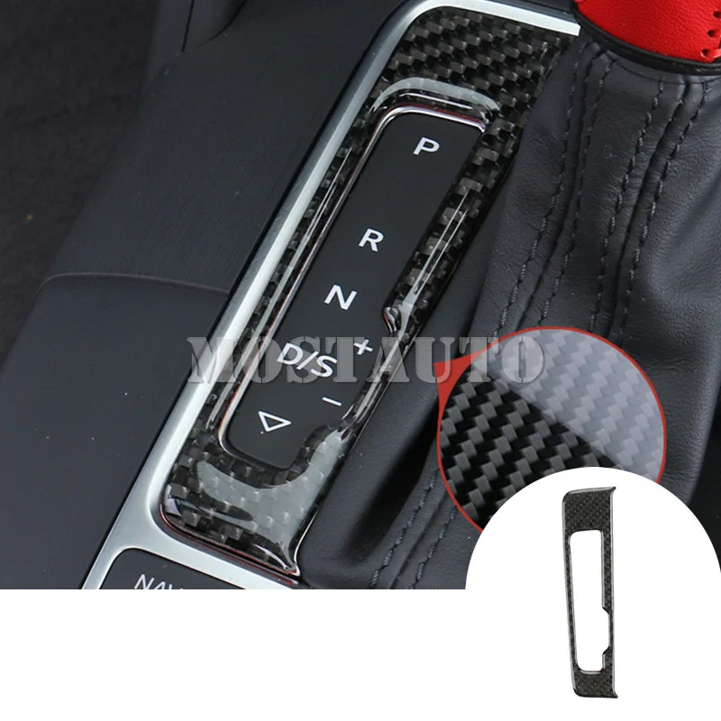 For Audi A3 S3 Carbon Fiber Konsol gearkasse-Skærme, Dække-2019 1stk Bil Tilbehør Indvendige Bil-Indretning