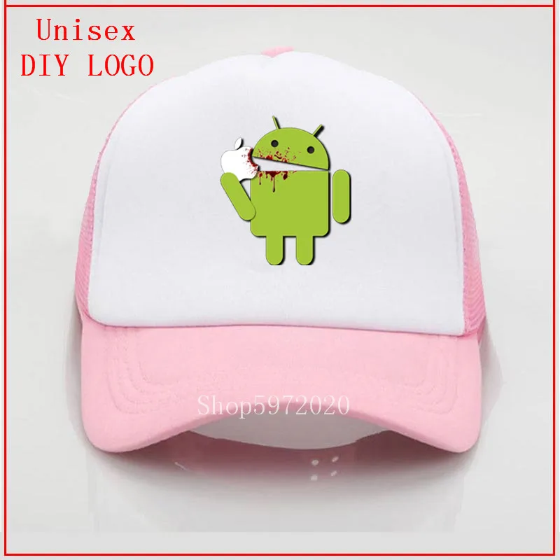 Android spise apple hat fladskærms bill hatte mode baseball custom designer cap sommer mode hatte til herre designer hatte og caps