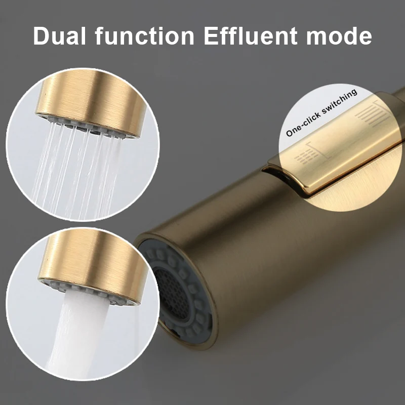 Sensor Køkken FaucetsSmart Touch Induktiv Følsomme Hane Blandingsbatteri Enkelt Håndtag Dual Stikkontakt Vand Tilstande J8