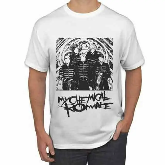 My Chemical Romance Tour 2020 Tshirt Nye Herre Hvid T-Shirt Tee Størrelse S Til 3Xl