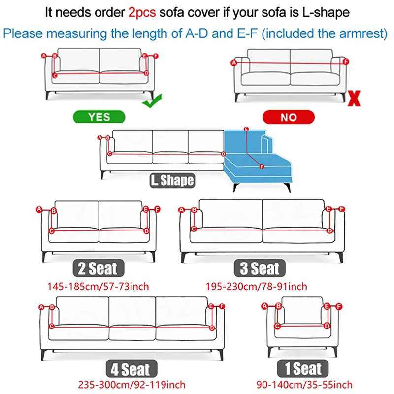 Hjem sofa dække elastisk aftagelig stue sofa dække fuldt pakket hjørne sofa dække 1/2/3/4 sæde